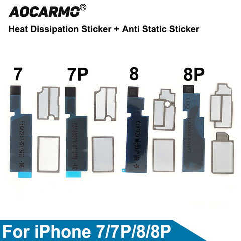 Aocarmo-Papel de grafito de conductividad térmica, pegatina antiestática para disipación de calor, para iPhone 7/7P/8/8P 8 Plus ► Foto 1/6