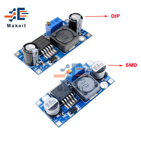 Módulo de DC-DC LM2596 LM2596S, regulador de voltaje ajustable de 3,2 V-40V a 1,25 V-35V, 24V, 12V, 5V, 3V, convertidor Buck de reducción ► Foto 1/6