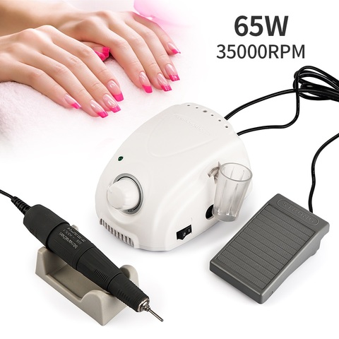 Taladro Eléctrico De Uñas 35000RPM Juego De Brocas Manicura Pedicura  Profesional