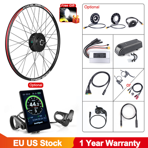 Bafang 48V 500W frente Hub Motor sin escobillas bicicleta Kit de conversión de bicicleta eléctrica para 20 26 27,5 700c pulgadas rueda de Motor ► Foto 1/6