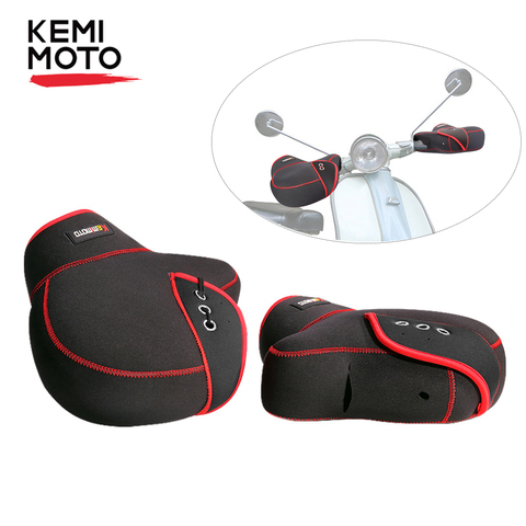 KEMiMOTO-guantes de invierno para Scooter, manoplas impermeables de piel ATV para Quad Bike ► Foto 1/6