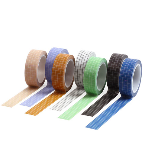 Cinta Washi básica de Color sólido para manualidades, 15mm x 10m, cinta adhesiva decorativa para álbumes de recortes, papelería ► Foto 1/5