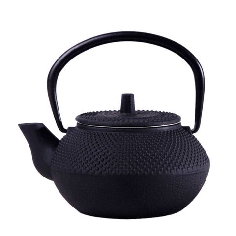 Style pava-TETERA de hierro fundido, incluye colador, tetera de 300ml (negro) ► Foto 1/6