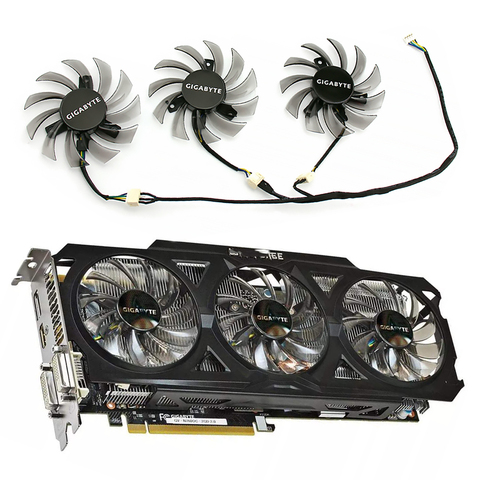 Ventilador de refrigeración de 75MM para Gigabyte GTX 670 680 760 Ti G1 GTX 770 780Ti, ventilador de refrigeración con tarjeta de vídeo, T128010SU 0.35A ► Foto 1/5