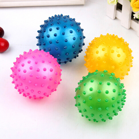 16/18/22cm bebé suave Squeeze rebotando Fidget desarrollo sensorial juguetes educativos Bola de goma inflable para los niños regalo infantil ► Foto 1/6