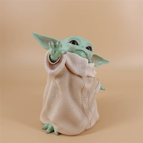 Figura de acción de bebé Yoda el despertar de la fuerza, modelo de vinilo, juguetes de Anime, Baby Yoda Master, muñeca mandaloriana, juguete para chico ► Foto 1/3