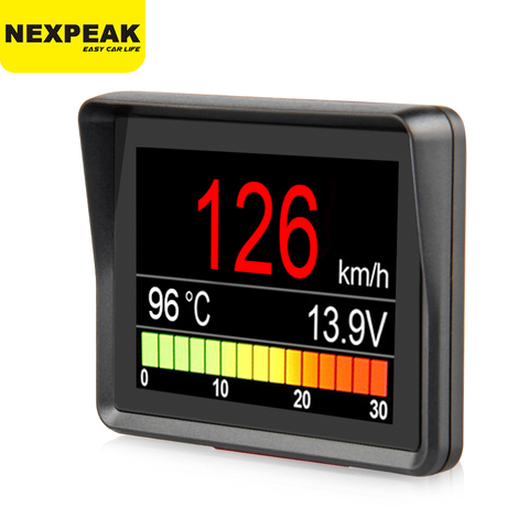 NEXPEAK-ordenador Digital A203 OBD2 para coche, medidor de temperatura y consumo de combustible, escáner OBD2 ► Foto 1/6