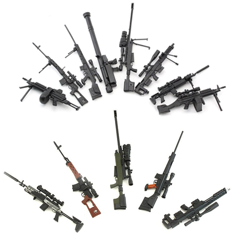 Arma de soldado de 12 pulgadas con revestimiento, modelo SVD TAC-50, Rifle de francotirador, juguete de ensamblaje ► Foto 1/6