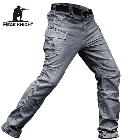 MEGE táctico pantalones hombres ropa militar pantalones de carga ejército estilo Casual pantalones de algodón elástico Multi bolsillo Dropshipping. Exclusivo. ► Foto 1/5