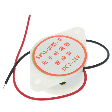 Alarma electrónica de alto decibelio para Arduino SFM-27, dispositivo de alarma bip continuo de 95DB, 3-24V y 12V ► Foto 1/6