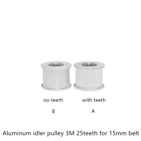 25 dientes 3 M polea tensor de polea 6mm con guía de rodamiento que regula la polea síncrona HTD3M 25 T 25 los dientes ► Foto 1/4