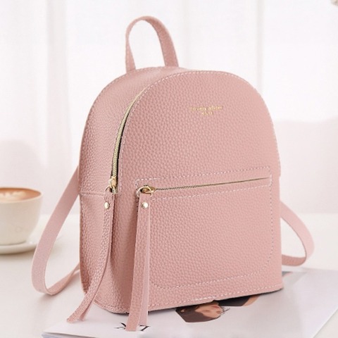 Mochila De Mujer de moda Mini multifunción de tacto suave, bolso de hombro pequeño para Mujer, Bolsa de viaje al aire libre que combina con todo, 25 # ► Foto 1/6