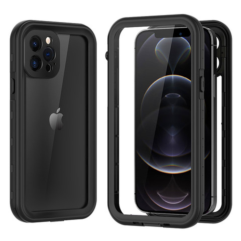 Funda transparente de doble cara para móvil, carcasa completa para iPhone 12, 11 Pro, Max, XS, XR, X S, 7, 8 Plus, SE, 360 ► Foto 1/6