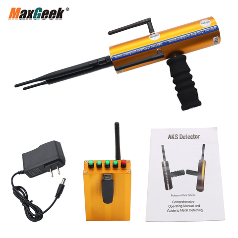 Maxgeek AKS-Localizador de metales de largo alcance con seis antenas, Detector de Metal dorado de alta sensibilidad, buscador de gemas ► Foto 1/6