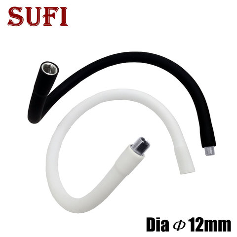 Manguera de metal de silicona con cuello de cisne LED diámetro 12mm, soporte Flexible M8 + M10 / M10 + M10, tubo serpenteante Universal Flexible ► Foto 1/6