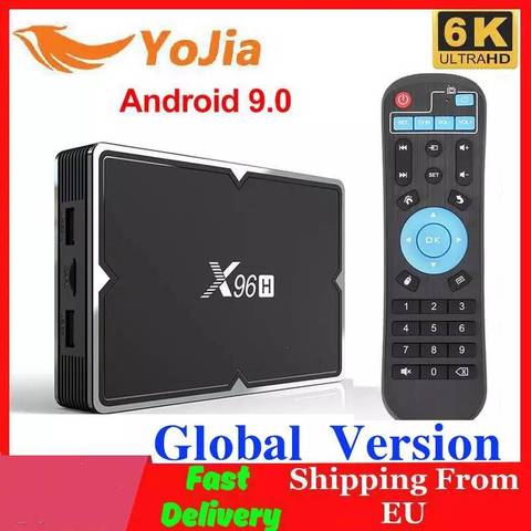 2022 V6 Dispositivo de TV inteligente Android 10 4GB RAM 64GB ROM Android 10,0 4K reproductor de medios Youtube 2,4 y 5G Dual wifi BT5.0 Set Top Box 1G8G ► Foto 1/6