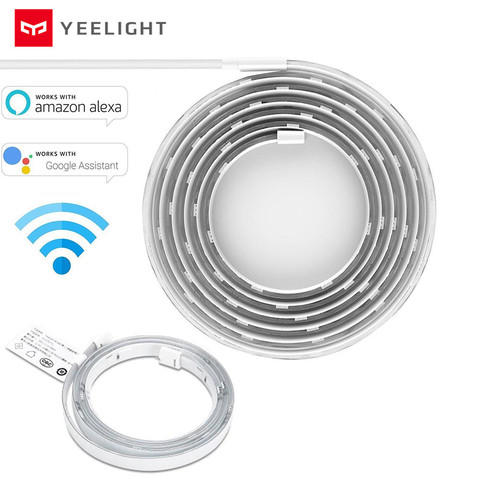 Yeelight RGB LED WiFi Smart ampliación Lightstrip Plus para funciona con Alexa Google Asistente de casa inteligente para aplicación para hogares inteligente escenas ► Foto 1/6