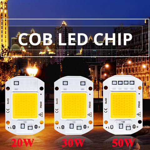 Matriz de diodos COB para cuentas de foco, de 20W Chip de bombilla LED, 30W, 50W, 220V, No necesita controlador, proyector artesanal ► Foto 1/6