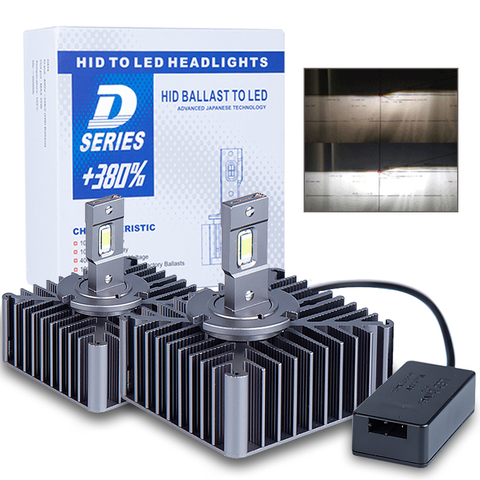 Bombilla LED D5S D2S para coche, lámpara Turbo de 15000LM, 6000K, D1S, D2R, D4S, D4R, D3S, D8S, Canbus integrado, 2 uds. ► Foto 1/6