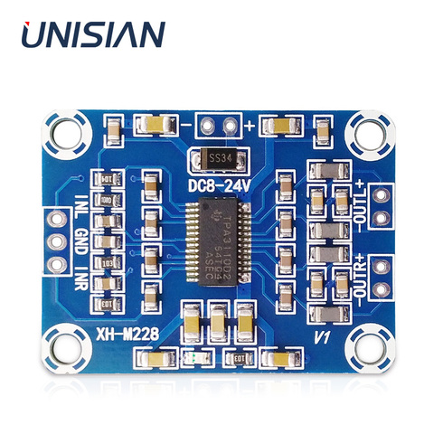 UNISIAN-Placa de amplificador de Audio TPA3110D2, 2X15W, TPA3110, 2,0 canales, estéreo, Mini amplificadores de potencia para sistema de audio portátil ► Foto 1/6