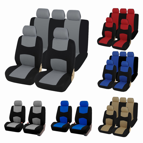 AUTOYOUTH-funda para asiento de coche de tela plana única (Banco desmontables y reposacabezas sólido), accesorios interiores, cubierta Universal de asiento de coche ► Foto 1/6