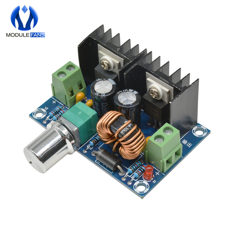 DC-DC convertidor Buck de reducción de módulo de fuente de alimentación XL4016 PWM ajustable 4-40V a 1,25-36V Módulo de bajada de tabla Max 8A 200W ► Foto 1/6