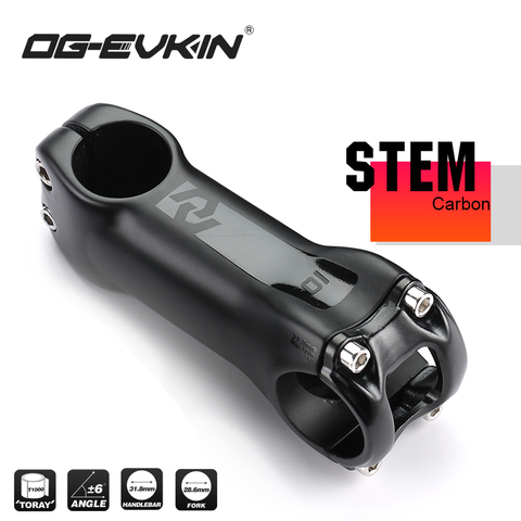 OG-EVKIN-potencia de carbono T800, BS-005, 6 grados, 28,6/31,8 MM, eje de bicicleta de carretera, piezas de eje positivo y negativo para ciclismo de montaña ► Foto 1/6