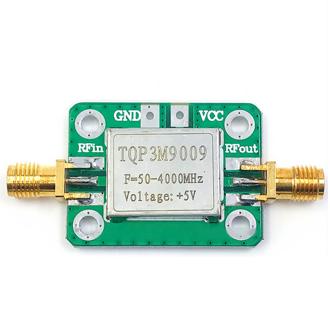 Placa amplificadora de señal RF de bajo ruido TQP3M9009 LNA, 50-4000MHz, 21.8dB, módulo receptor de señal de 5V con escudo ► Foto 1/3