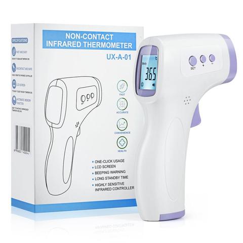 Termómetro infrarrojo para la frente del cuerpo de los niños sin contacto, termómetro Digital con pantalla LCD, medidor de temperatura láser ► Foto 1/6