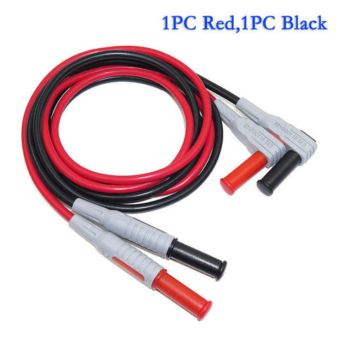 Cable de silicona de prueba de plomo, conector banana de 4mm, 1000V/15A, P1033, 100cm de longitud, asequible ► Foto 1/5