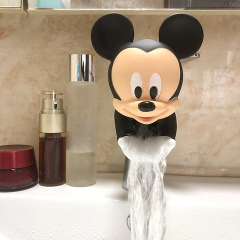 Disney-extensor de grifo de agua para niños, herramienta de extensión de grifo de silicona para ahorro de agua, ayuda a los niños a lavarse las manos ► Foto 1/6