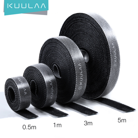 KUULAA Cable organizador personalizado Cable longitud libre USB Cable de Cable soporte para teléfono titular auricular titular auriculares soporte Cable para Mouse protector 1m/3m/5m Cable Managemet ► Foto 1/6