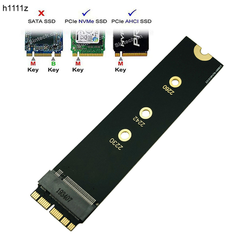 Adaptador de SSD M.2 PCIE NVME, tarjeta adaptadora de SSD para actualización de 2013-2015, Macs (no apto para MacBook Pro de 2013 pulgadas) para Apple ► Foto 1/6