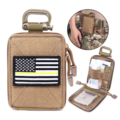 Bolsa táctica Molle EDC, organizador médico, cartera militar pequeña, accesorios de caza al aire libre, chaleco de equipamiento ► Foto 1/6