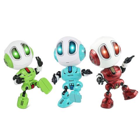 Inteligente hablando Robot de juguete DIY USB eléctrico de juguete de ojos LED Robots inteligentes regalos de juguetes de peluche para los niños ► Foto 1/6