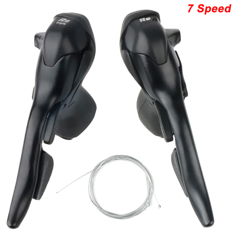 Dual palancas de Control MicroSHIFT 7 velocidad cambia (2x7) (3X7) cambio de bicicleta accesorios Compatible para bicicleta ► Foto 1/1