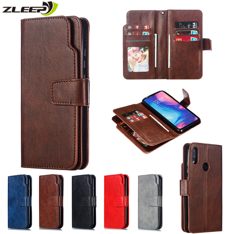 Funda de cuero tipo cartera con tapa para Xiaomi Mi 8 9 9T 10 CC9E CC9 A3 Lite Redmi 6 6A 7A 8A Note 7 8 8T 9S Pro Max cubierta de teléfono con soporte de tarjeta ► Foto 1/6