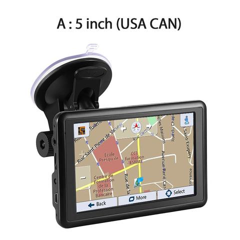 Cargador USB para coche, dispositivo transmisor FM de 5 pulgadas, HD, GPS para coche, para mapas de Europa, EE. UU., Canadá ► Foto 1/6