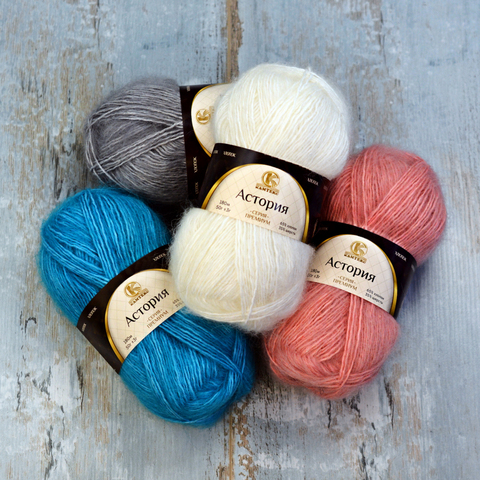 Hilo de lana melange de algodón para manualidades, 180 m (65% algodón, 35% lana) ► Foto 1/1