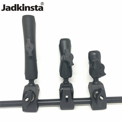 Jadkinsta-abrazadera de Base de riel para manillar de garra resistente, con soporte de bola de 1 pulgada y brazo de doble toma para gopro, soporte de Clip para motocicleta ► Foto 1/6