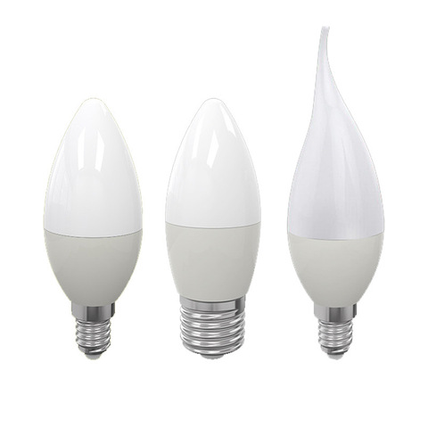 Bombilla LED de vela E14, E27, B22, CA de 220V, lámpara de candelabro, bombillas de vela de 7W, luz de decoración, ahorro de energía cálido/blanco ► Foto 1/6