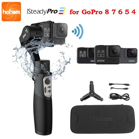 Hohem-estabilizador de cardán iSteady Pro 3 para cámara de acción GoPro 8, cardán de mano de 3 ejes para Gopro Hero 8 7 6 5 4 Osmo Action ► Foto 1/6