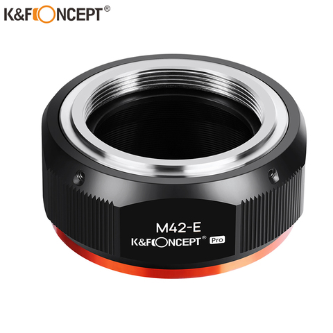 K & F concepto M42-NEX PRO adaptador de montaje para lentes M42 lente a la ejecución nacional E montaje de cámara de nuevo en 2022 de la alta precisión adaptador de lente ► Foto 1/6