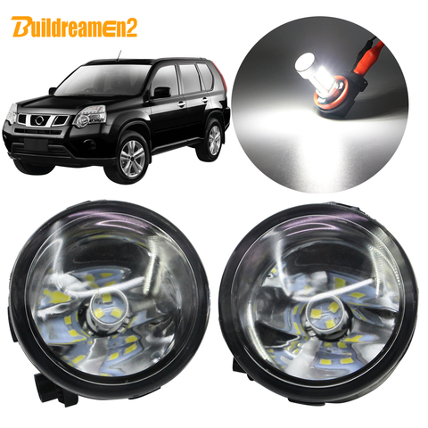 Buildreamen2 para Nissan X-Trail T31 cerrado vehículo de carretera 2007-2013 H11 Kit de luz antiniebla lámpara + bombilla DRL 12V ► Foto 1/6