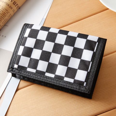 Moda masculina monederos lienzo cartera tarjetas ID holder corta Carteras dinero Fold Bolsas cambio cremallera bolsillo monedero notecase ► Foto 1/6