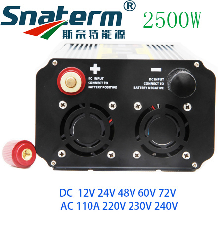 Pura inversor de potencia de onda sinusoidal 2500W DC12/24/48/60/72V a AC220/230/240V 50HZ60HZ fuera de la red inversor ac cargador UPS función ► Foto 1/3