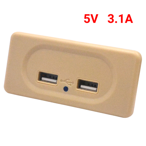 Toma de corriente USB Dual 3.1A para coche, 12V, para motocicleta, camión, ATV, barco, RV, autobús, 2.1A, adaptador de corriente, salida ► Foto 1/6