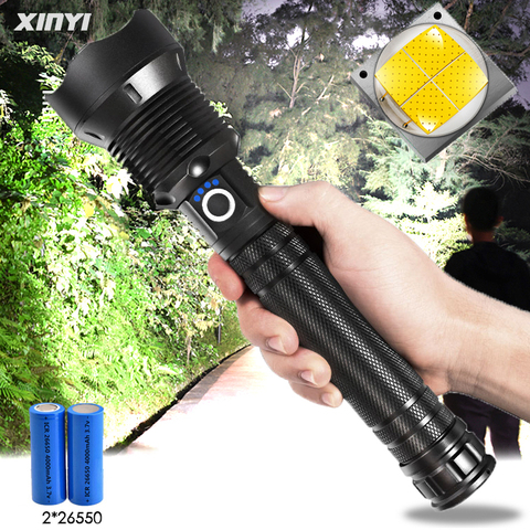 90000 lúmenes más poderosa lámpara xhp70.2 LED linterna usb linterna led con Zoom xhp70 xhp50 18650 o 26650 batería para acampar al aire libre ► Foto 1/6