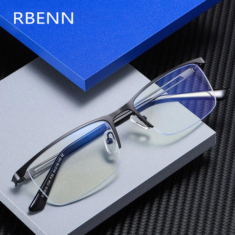 RBENN-Gafas de ordenador con bloqueo de luz azul para hombre, lentes de negocios con protección UV400, de alta calidad, para juegos, novedad de 2022 ► Foto 1/6