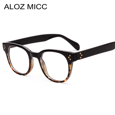 Montura transparente de anteojos para hombre y ALOZ MICC, gafas cuadradas de acetato con recubrimiento de rayos azules para mujer, gafas Retro con montura para miopía por ordenador ► Foto 1/6